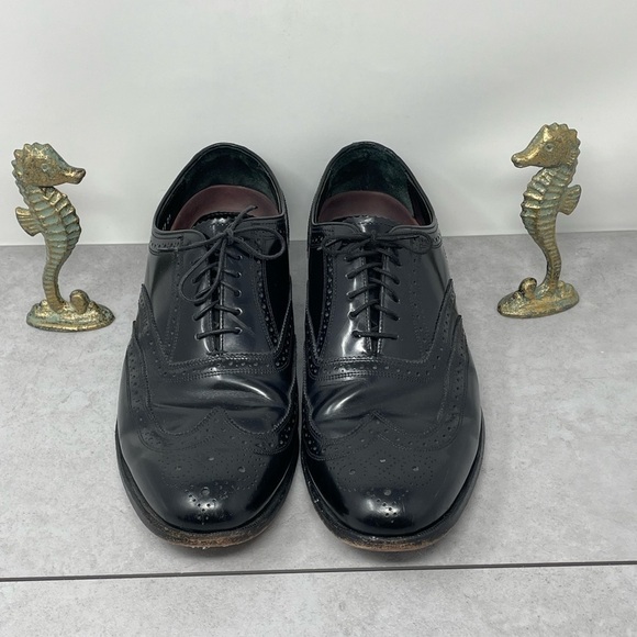 Florsheim Harvard Mens Oxford Wingtip black dress shoes  Florsheim Harvard Black Oxford Brogue Wingtip Dress Shoes Size 11D